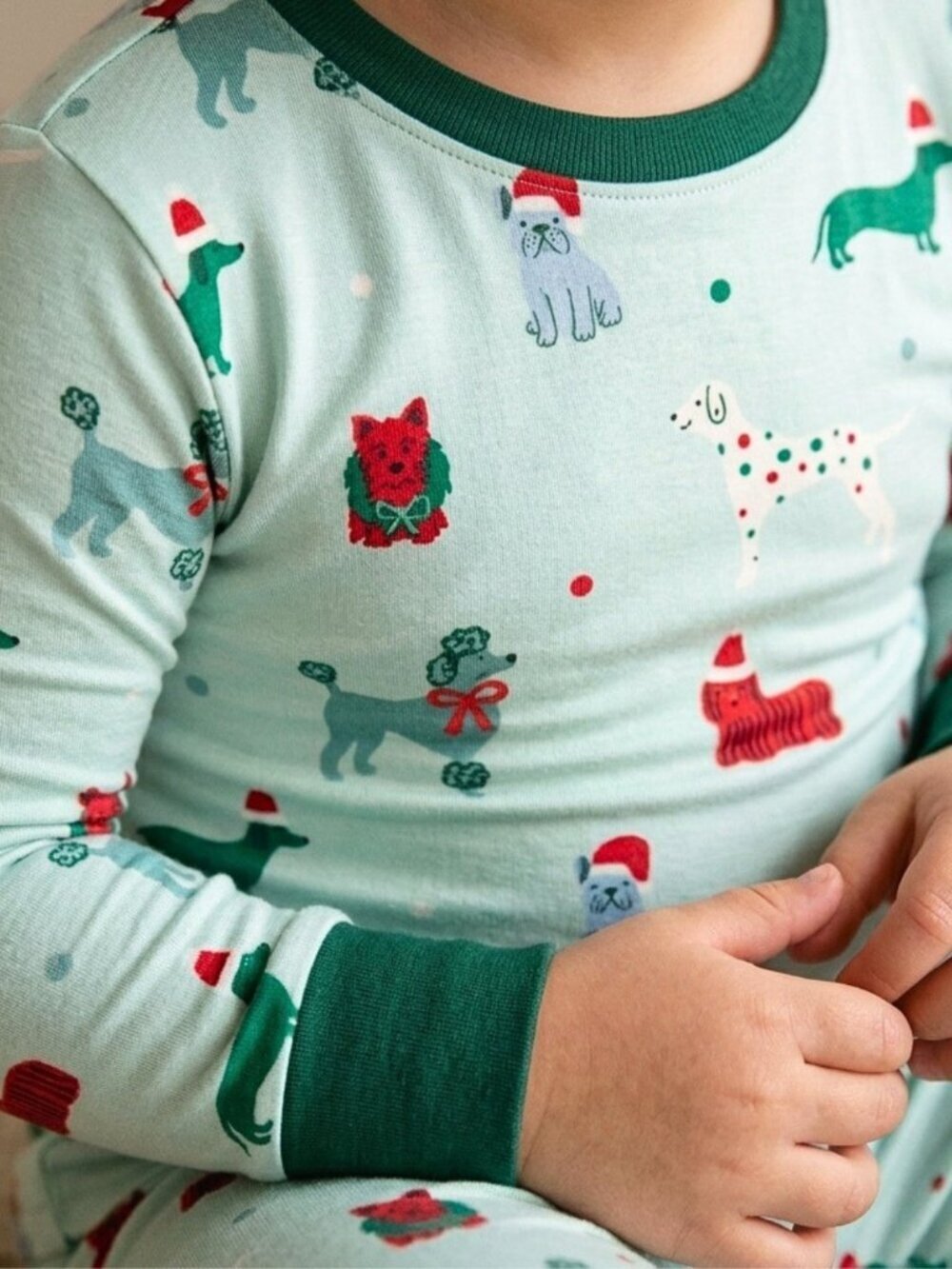 Kiki + Lulu Holiday Pups NWT Bamboo Pajama Set 5/6T | Christmas Dog 2-Piece
